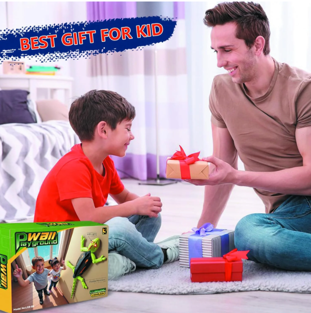 Gekofun the Climber, Winktoys Remote Controlled Toy, Electric Lizard with LED Light-Up Eyes, 360° Rotation,